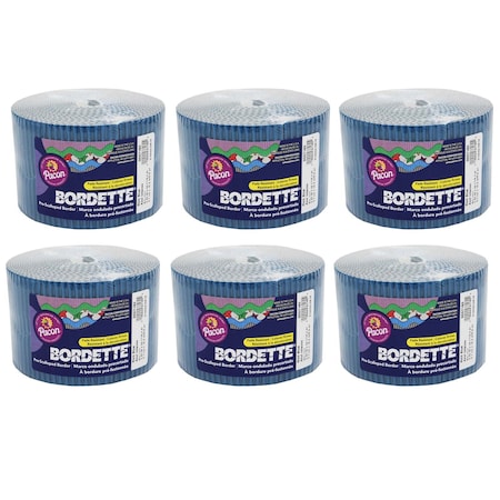 Bordette Decorative Border, Rich Blue, 2.25in x 50ft, PK6 P0037186